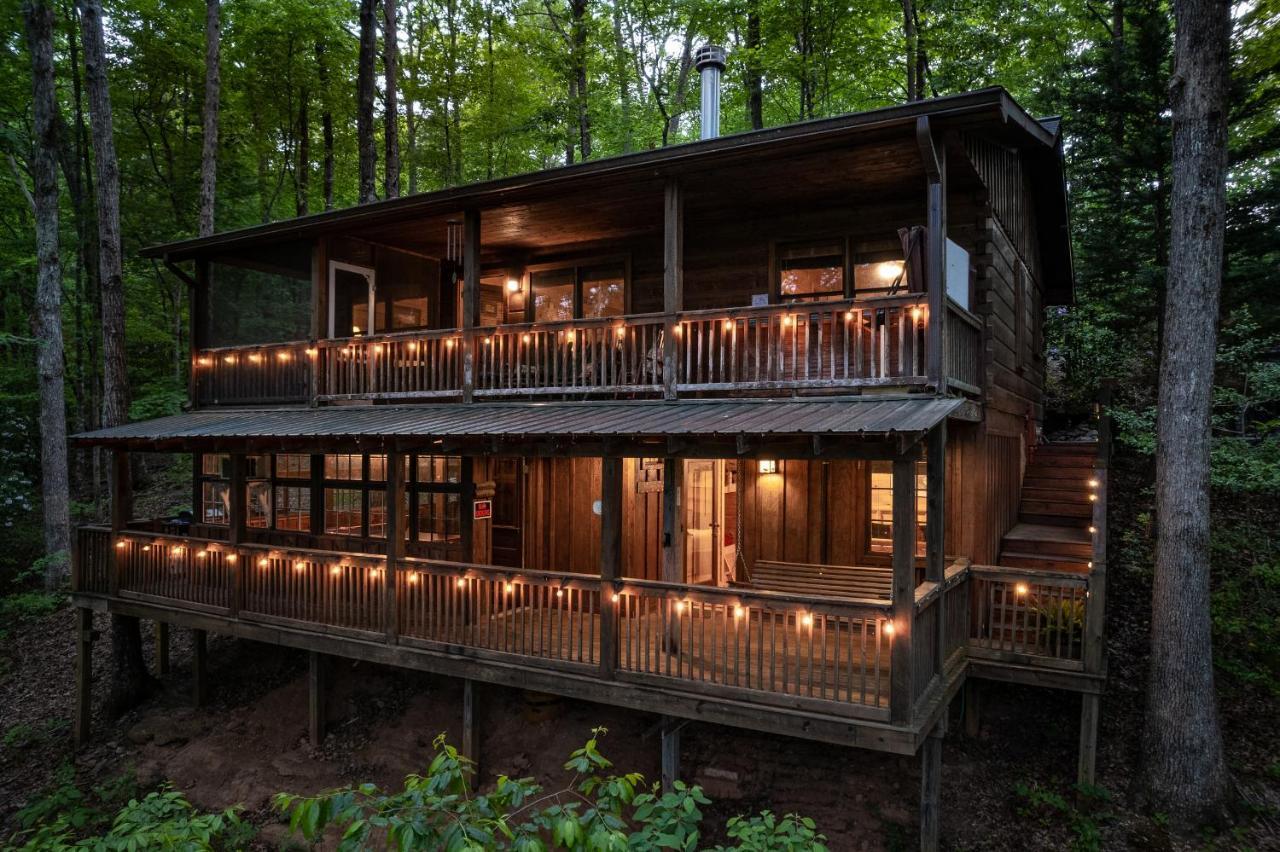 Secluded Sunrise Ridge-10 Min From Blue Ridge, King Beds, Hot Tub, 2 Porches, Fireplace Wood Burning, Mountain View, Cozy Ngoại thất bức ảnh